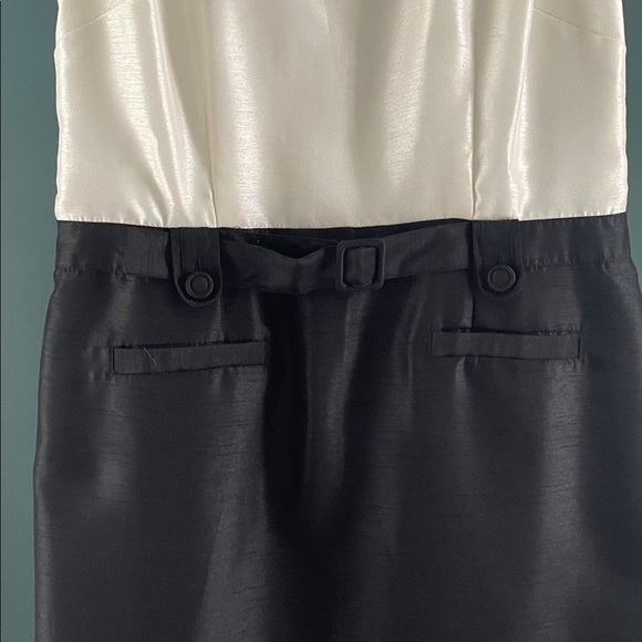 Banana Republic Black and Cream Dress - Picture 3 of 7